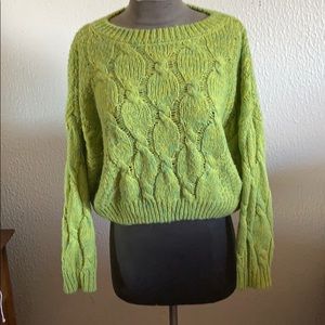 Cable knit chunky sweater